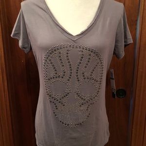 Seven embellished skull tee